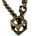 Triple Brass Cube Necklace - Gwen Delicious Jewelry Designs - Cube is to Square as Circle is to....