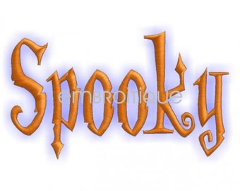 Halloween Spooky Monogram Font Set- Machine Embroidery Font Alphabet Letters - Instant Download Machine design