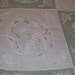 Vintage 1930's - 1940"s Lace & Embroidery Table Cloth/Bed Cover White on White 64" x 86"