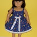 American Girl doll clothes, 18 inch doll clothes, Navy Blue Sundress