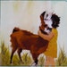 Llama Love, sewn print