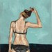 Undo, sewn painting