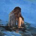 MY LOVE . large giclee digital poster art print of couples painting