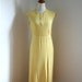 Vintage 1930s Dress Yellow Crepe Rayon