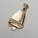 14kt Sailboat Rose and Yellow Gold Charm
