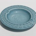 Vintage Braille Seeing Eye Dog Alphabets Pottery Plate Ashtray