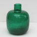 Vintage Blenko Myers 1964 Emerald Green Crackle Glass Vase or Candle Holder