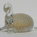 Vintage Italian Art Glass Murano Gold Turtle Figurine Paperweight