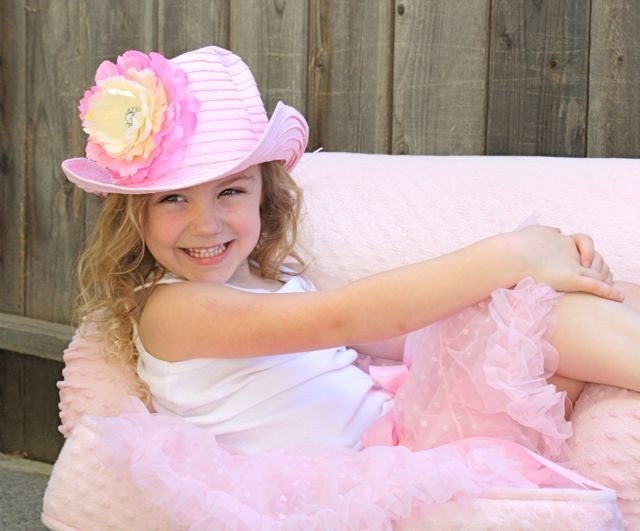 Cowgirl DreamsPretty in Pink Cowgirl Hat by handmadewithlove4you