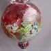 Hand Blown Art Glass Hummingbird Feeder