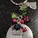 Cat Chick Beaded And Hand Stamped Key Chain