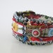 Artsy Cuff Boho Hipster Red Blue Yellow One of a Kind