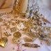 Huge 40Pc Vintage Goldtone Retro 50s to 70s Jewelry Set Lot Ready to Wear or Resale