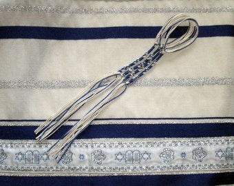 8 Inch Ecru Perle Cotton Tzitzit