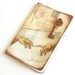 Decoupaged Pocket Moleskine - Journal with decoupage and resin key
