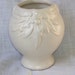 Nelson McCoy Leaves and Berries White Pottery Vase
