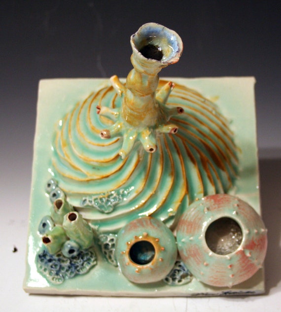 Coral Reef Sea Ocean inspired Ceramic Wall Tile