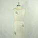 1960s Wedding Dress - Vintage White Silk Jersey Sequins and Beaded Summer Wiggle Frock