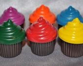 Recycled Crayons Cupcake Shaped Total of 6 Cupcake Crayons Il_170x135