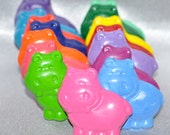 Recycled Crayons Hippo Shaped Total of 15 Crayons Il_170x135