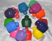 Recycled Crayons Cupcake with a flat back, Total of 15. Il_170x135