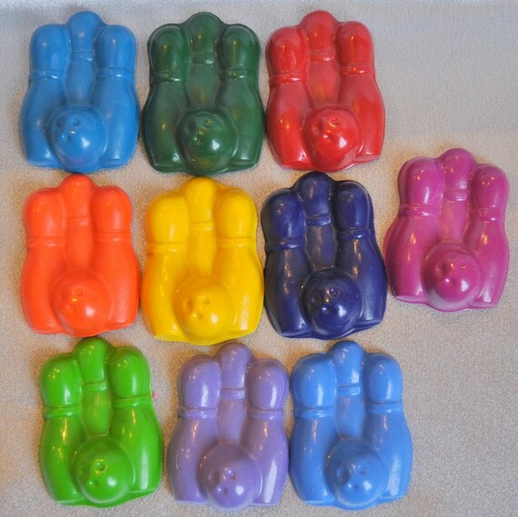 Recycled Crayons Bowling Set - Total of 20 Crayons Il_570xn