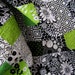 Lap Quilt - Modern Black, White and Lime Green (Free U.S. Shipping)