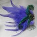 Curled swords and purple fascinator