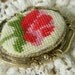 CRoSS STiTCH ROSE NECKLACE PeNDaNT