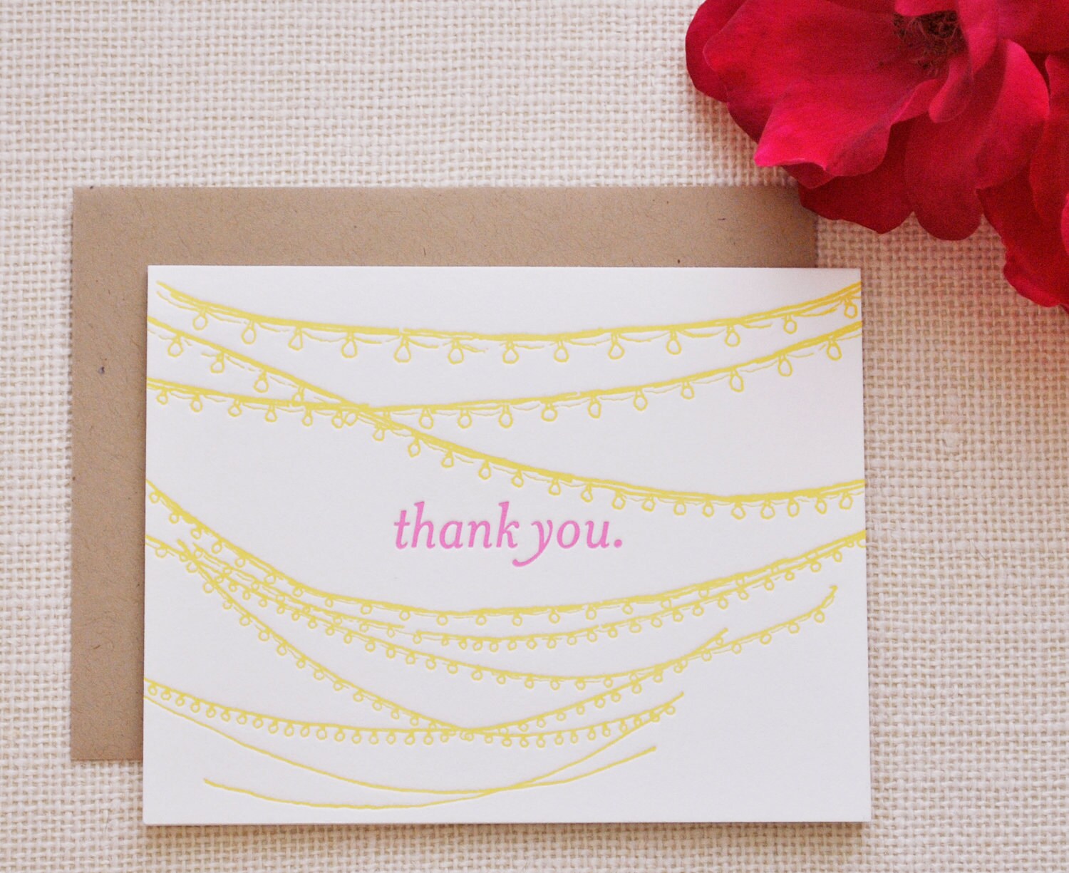 letterpress thank you cards