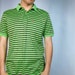 SALE Mens YSL Striped Golf Polo (L)