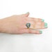 S A L E Turquoise Floral Heart Repurposed Adjustable Ring