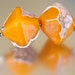 Orange Peel - lampwork bead set