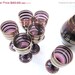 ON SALE Vintage Goblets Decanter Set Purple and Gold