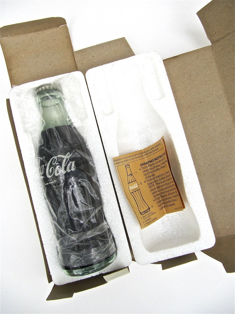Coca Cola Bottle AM Radio 1970s CLEARANCE