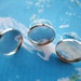 NEW COME 5pcs 18mm adjustable bright silver circle(20mm) picture/photo frames ring blanks