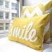 Smile Pillow in Yellow