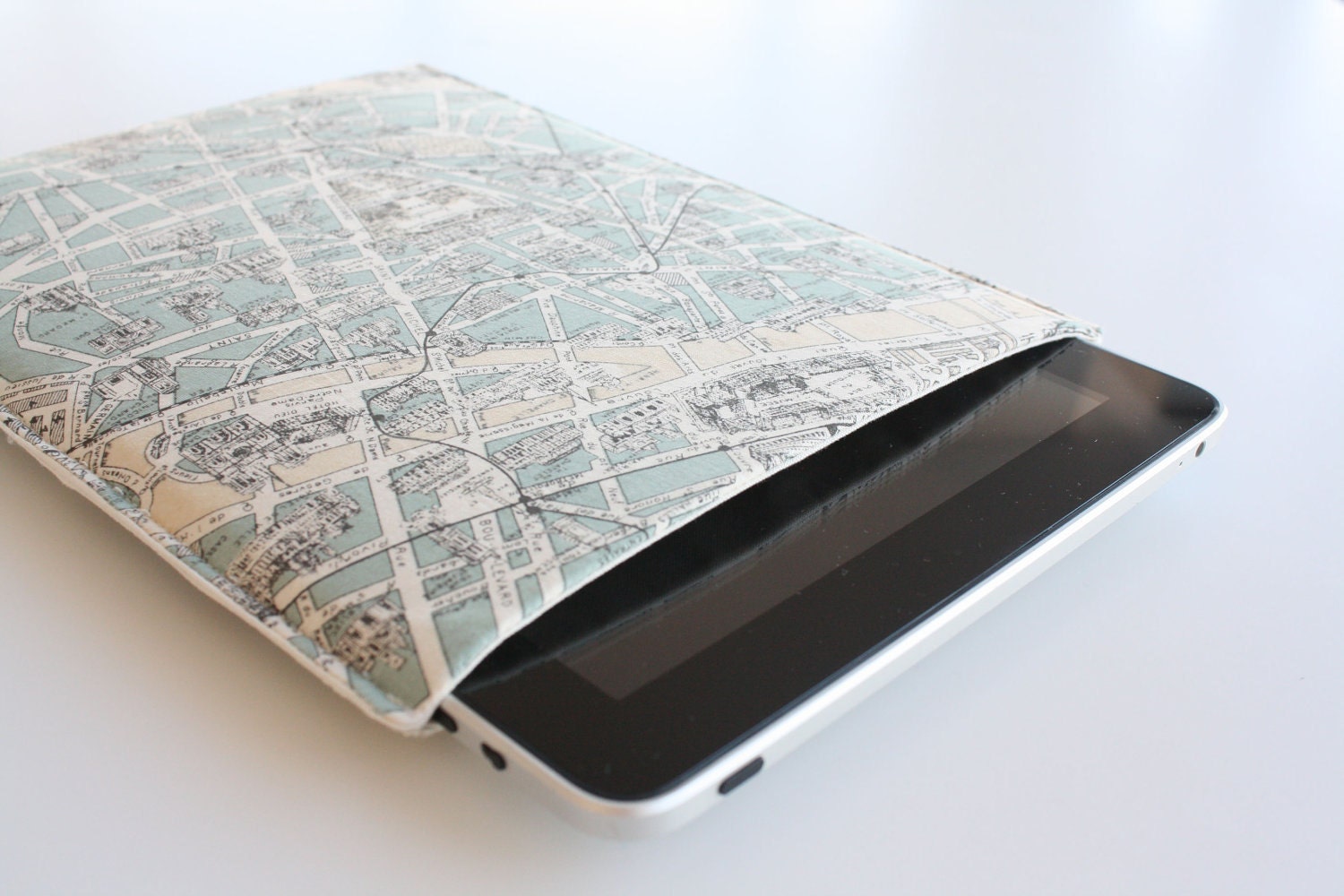 Paris Map iPad Case Cover Sleeve