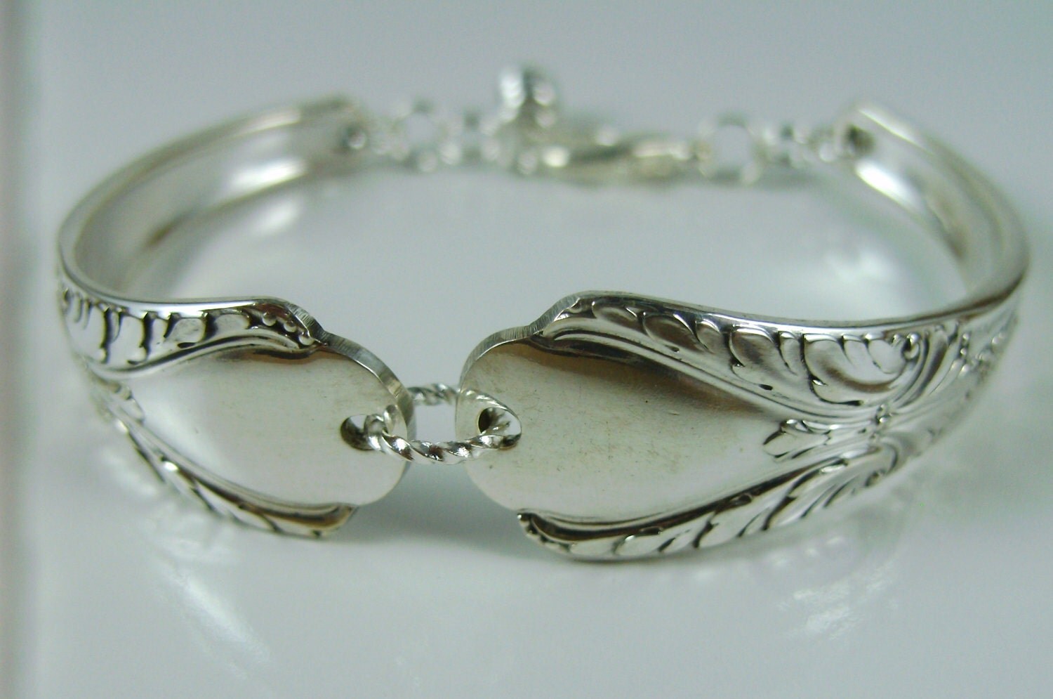 Bracelet made out of Antique Silverware by southernsilverworks