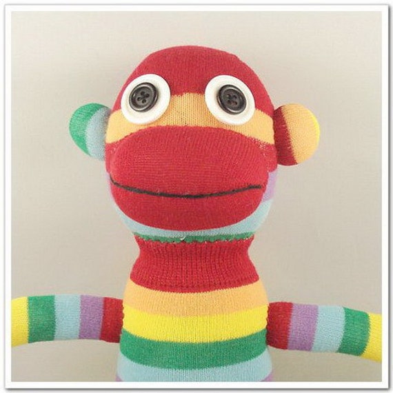 stuffed sock monkey toy