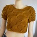 Thick Soft Hand Knitted Mustard Sweater Fall Fashion