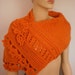 Orange Scarf-Wrap- Wool Scarf-Fall Fashion - designer scarf