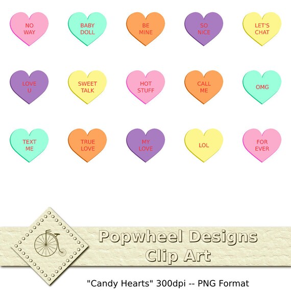 free candy heart clipart - photo #35