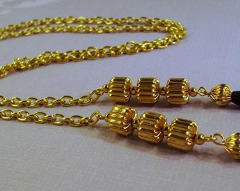 Heavy Duty Gold Chain Eye Lanyard