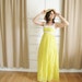 Vintage 1960's Lemon Meringue Maxi Dress