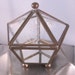 Vintage Etched Glass & Brass Box