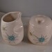 Vintage Atomic Franciscan Starburst Cream & Sugar Set 1950s