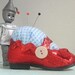 There's No Place Like Home- Dorothy Ruby Red Baby Slipper Pincushion- Wizard of Oz