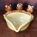 Porcelain Owl teabag holder or trinket dish