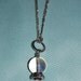 Crystal Ball Delicate Necklace LONG -Great Holiday Gift-